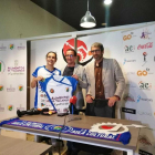 Elba Álvarez, durante su presentación junto a Miguel Ángel, Peñas y Jesús Pérez.-E. M.