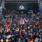 Un acto masivo de Evo Morales en Argentina.-EFE