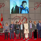 De izquierda a derecha: María Cristina Gómez de Miguel, Luis López Álvarez, Elena Thieulin Pardo, José Carlos PAstor Jimeno, Agueda de la Pisa Prieto de la Cal, Luis Díaz González de Viana, Lucia Urbán y Juan Manuel Gómez de la Serna.-MIGUEL ÁNGEL SANTOS