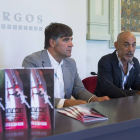 El concejal de Cultura, Fernando Gómez, y el director del certamen, Alberto Estébanez (D), presentan la decimocuarta edición del Certamen Internacional de Coreografía Burgos-Nueva York, que tendrá lugar entre los días 22 y 24 de julio de 2015-Ical