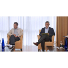 El director general editorial de EL MUNDO DE CASTILLA Y LEÓN, Pablo Lago, Ángel Hernández, de Comisiones Obreras, Agustín prieto, de UGT, y Miguel Ángel Benavente, de Cecale.-Israel L. Murillo