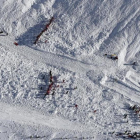Avalancha de 'nieve en la estación de esquí de Tignes, en los Alpes franceses.-SYLVAIN MUSCIO