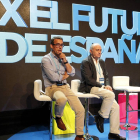 El presidente del PP de Ávila, Antolín Sanz, junto al ministro del Interior, Jorge Fernández, durante su participación en la Conferencia del Partido.-ICAL