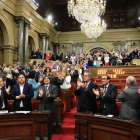 Pleno del Parlament en el que se aprobó la ley del referéndum, el 6 de septiembre del 2017.-FERRAN NADEU