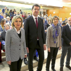 María José Salgueiro, Chistian Barré, Isabel García Tejerina y Víctor Caramanzana, durante la inauguración de la asamblea .-ICAL
