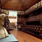 El Museo de Escultura de Valladolid ofrece la posibilidad de disfrutar del arte de imagineros como Gregorio Fernández, Berruguete o Pedro de Menoo de la espectacular sillería de San Benito-EL MUNDO