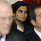 Triana Martínez durante la última sesión de la vista del jucio celebrada hoy en la Audiencia Provincial de León.-ICAL