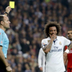 Mateu Lahoz, en el Santiago Bernabéu.-EFE / JUANJO MARTÍN