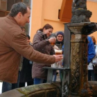 La famosa fuente de cerveza de en la ciudad de Zalec, Eslovenia.-EL PERIÓDICO