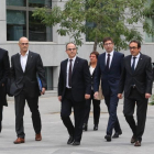zentauroepp40785388 madrid 02 11 2017 declaraci n de mienbros del govern destitu171102094442 Los exconselleres, a su llegada a la Audiencia Nacional para declarar ante la jueza Carmen Lamela.-JUAN MANUEL PRATS