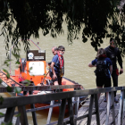 Equipos de emergencia buscando al joven desaparecido en el río Pisuerga de Valladolid. - PHOTOGENIC