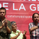 Pablo Iglesias e Íñigo Errejón, en el Carmel, el pasado 13 de septiembre.-RICARD CUGAT