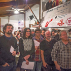 José Sarrión, Virginia Carrera, Angel García, Fernando Saldaña y Raúl Vacas, en el homenaje.-ICAL