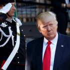 Donald Trump, en la cumbre del G-7 en Taormina, este sábado.-REUTERS