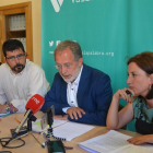 Alberto Bustos, Manuel Saravia y María Sánchez-E. PRESS