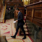 El presidente del Gobierno, Pedro Sánchez, en uno de los últimos plenos del pasado año-JOSE LUIS ROCA