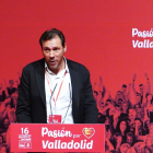 Óscar Puente, en el congreso provincial del PSOE de Valladolid.- ICAL