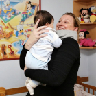 Isabel Blanco durante su visita a la residencia de menores ‘El Carmen’ .-ICAL