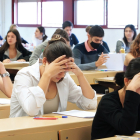 Alumnos en un examen de EBAU en el distrito de Valladolid. ICAL.