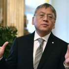 El nobel Kazuo Ishiguro, este miércoles en la Academia Sueca, en Estocolmo-AP / ANDERS WIKLUND TT