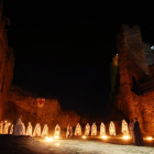 Visitas nocturnas teatralizadas al Castillo de los Templarios por la compañía Conde Gatón de Ponferrada.-ICAL