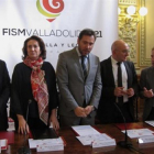 El alcalde de Valladolid, Óscar Puente,durante la presentación para la candidatura de Valladolid en FISM World Championship of Magic.-EUROPA PRESS