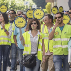Imagen de la última movilización de trabajadores de la autopista AP-1.-SANTI OTERO