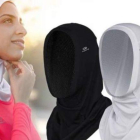 Modelos de hiyab que Decathlon preveía comercializar en Francia.-DECATHLON