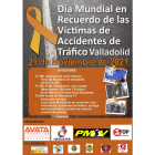 Cartel del Día Mundial en recuerdo de las víctimas accidente de tráfico en Valladolid. | E. M.
