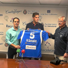 Mario Arranz, Héctor González y Rafa Mejías ayer en Huerta del Rey.-G. V.