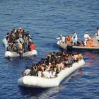 Operación de rescate de inmigrantes de la Eunavfor.-EUNAVFOR