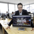 Jorge Antón, uno de los socios fundadores de la empresa que ha puesto en marcha esta plataforma para invertir on-line.-LUIS ÁNGEL TEJEDOR