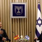Felipe VI junto a Reuven Rivlin, presidente de Israel.-