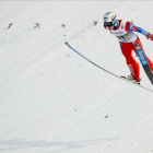 Fannemel salta en Vikersund.-Foto:   AP / VEGARD WIVESTAD GROTT