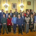 Los representantes de los municipios que forman la Comunidad Urbana de Valladolid durante la última reunión en el Ayuntamiento.-PABLO REQUEJO