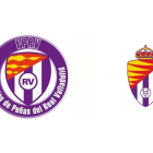 Escudo de la FPRV y del Real Valladolid. / E. M.