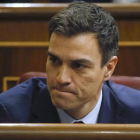 El secretario general del PSOE, Pedro Sánchez, en el Congreso.-Foto: REUTERS / ANDREA COMAS