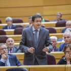Óscar López, en una sesión del Senado-E.M.