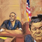 Retrato del juicio al narcotraficante  El Chapo, en Nueva York.-JANE ROSENBERG (REUTERS)