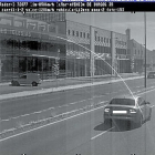 Imagen captada por el radar de la avenida Burgos, en el momento de ser cazado el vehículo.-E. M.