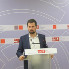 El secretario regional del PSOE y portavoz en las Cortes, Luis Tudanca.-EUROPA PRESS