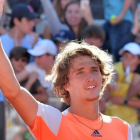 Alexander Zverev celebra la victoria en Roma.-TIZIANA FABI