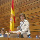 Imagen de archivo de los miembros del PP de la Mesa en la última legislatura. A la izquierda, la letrada mayor.-ICAL