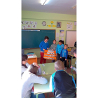 Un momento de la jornada celebrada ayer en el colegio Padre Hoyos de Torrelobatón.-EL MUNDO