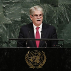 El ministro de Exteriores, Alfonso Dastis, en la ONU. /-FRANK FRANKLIN II (AP)