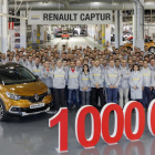 La factoría de Renault celebra la producción de su Captur un millón.-EL MUNDO