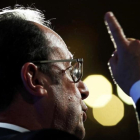 El presidente Francois Hollande durante el discurso sobre democracia y terrorismo pronunciado en París.-REUTERS / CHRISTOPHE ENA POOL
