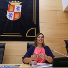 La consejera de Agricultura y Ganadería y portavoz de la Junta de Castilla y León, Milagros Marcos, comparece en rueda de prensa posterior al Consejo de Gobierno-ICAL