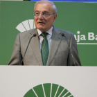 Manuel Azuaga, en una imagen de archivo en la salida a Bolsa de Unicaja Banco.-E. M.