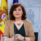 La vicepresidenta del Gobierno, Carmen Calvo.-EFE